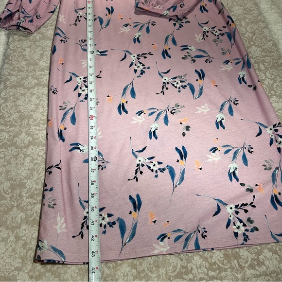 Garnet Hill ~ Sundown Knit Sleep Gown in Lavender Field Floral size Small - Picture 5 of 9